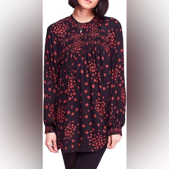 Free People Flowers in her hair tunic - Picture 5 of 10